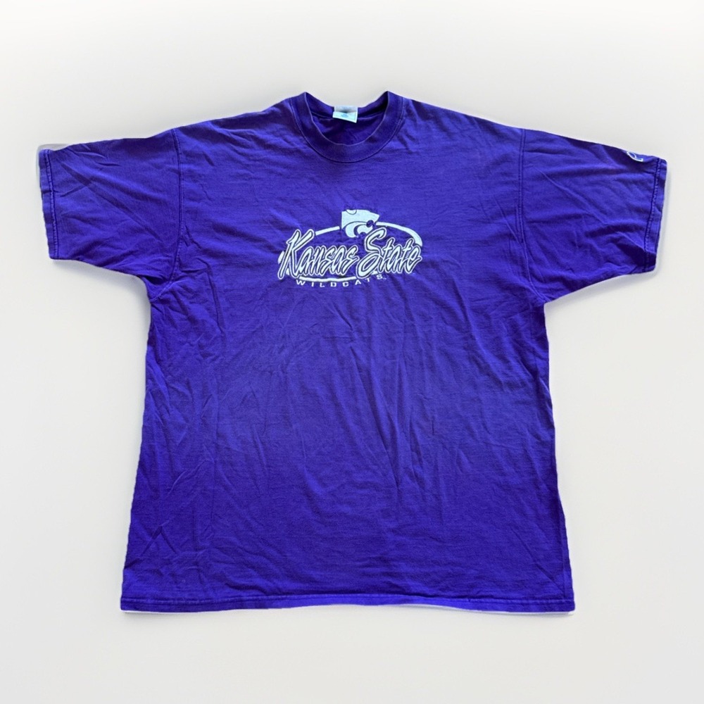 Vintage Kansas State Wildcats Shirt‎ Mens XXL Pro Player Purple 90s